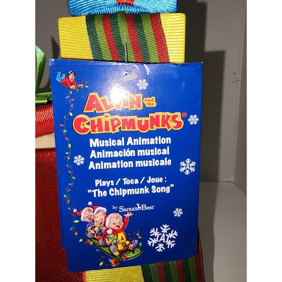 NWT Alvin and the Chipmunks‎ Musical Animation Christmas Gifts - Picture 6 of 9